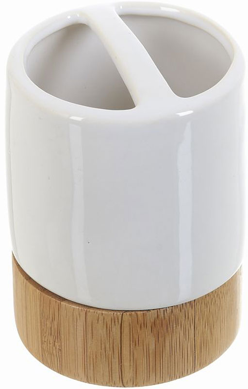 Стакан для зубных щеток White Clean Nature, 250 мл8290044 Стакан для зубных щеток White Clean Nature, 250 мл8290044Стакан для зубных щеток White CLEAN Nature выполнен из сочетания экологически чистого бамбука, устойчивого к высокой влажности, и элегантной натуральной и изящной белой керамики. Изделие превосходно дополнит интерьер ванной комнаты, отлично сочетается с другими аксессуарами из коллекции Nature.