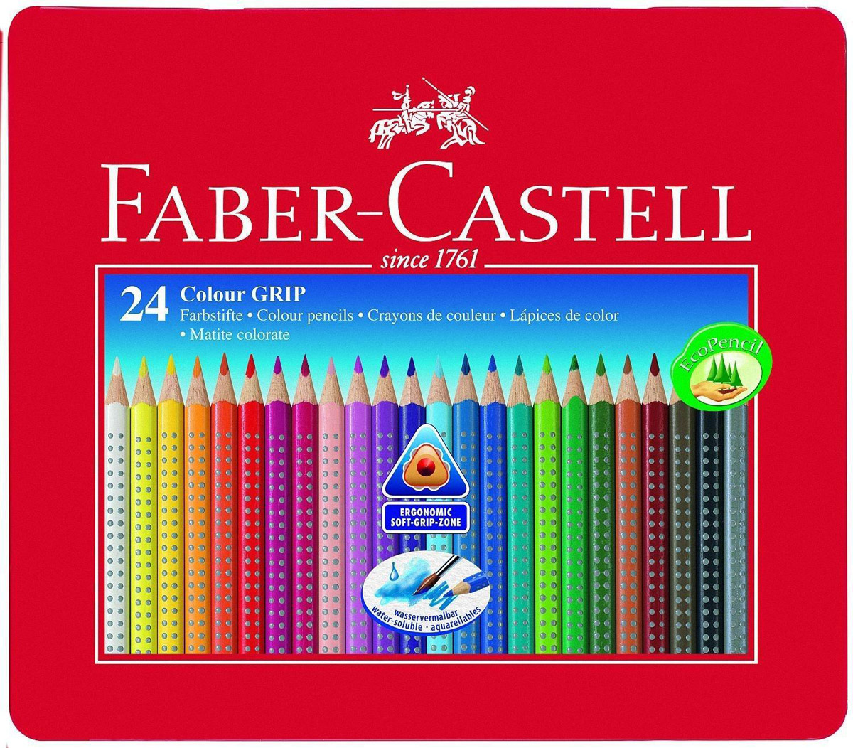 Faber-Castell Цветные карандаши Grip 24 шт