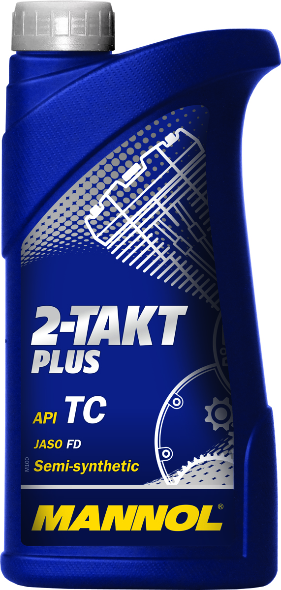 Масло моторное MANNOL 2-Takt Plus, API TC, полусинтетическое, 1 л1404 Масло моторное MANNOL 2-Takt Plus, API TC, полусинтетическое, 1 л1404Моторное масло Mannol 2-Takt Plus - высокоэффективное полусинтетическое масло, предназначенное для смазки двухтактных двигателей мотоциклов, мопедов и прочей мототехники с воздушным охлаждением. Пакет синтетических компонентов обеспечивает максимальную защиту от износа и задира стенок цилиндров при экстремальных нагрузках двигателя. Хорошо смешивается с топливом даже при низких температурах. Снижает дымообразование до минимума. Рекомендуемая дозировка при смешении - 1:50 (пользуйтесь рекомендациями производителей техники). Применимо для мотоспорта. Возможно использование для смазки двухтактных двигателей с водяным охлаждением.Допуски и соответствия JASO FD, ISO L-EGD, HUSQVARNA 242 Chainsaw Test.Класс качества по API: TC.Вязкость при 100°C: 9,7 CSt.Вязкость при 40°C: 76,2 CSt.Индекс вязкости: 105.Плотность при 15°C: 887 kg/m3.Температура вспышки COC: 160 °C.Температура застывания: -42 °C.Щелочное число: 1 gKOH/kg.Товар сертифицирован.