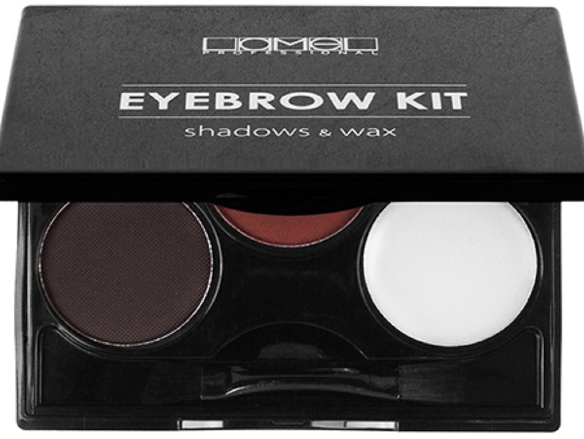 Lamel Professional Набор для бровей Eye Brow Kit тени и воск 01, 8 г