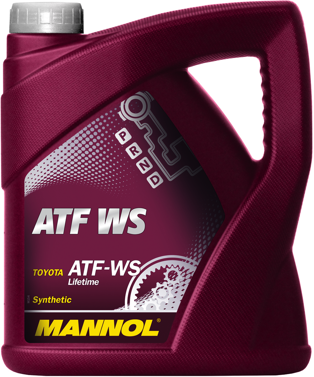 Масло трансмиссионное MANNOL ATF WS Automatic Special, синтетическое, 4 л1380 Масло трансмиссионное MANNOL ATF WS Automatic Special, синтетическое, 4 л1380Трансмиссионное масло Mannol ATF WS Automatic Special - специальная синтетическая гидравлическая жидкость для трансмиссий автомобилей Toyota с контролем скольжения передач. Тщательно подобранные присадки и синтетические компоненты обеспечивают наилучшие фрикционные свойства в момент переключения скоростей, отличные низкотемпературные характеристики, высокую антиокислительную и химическую стабильность на всем сроке эксплуатации. Предназначено для большинства 6-ступенчатых и некоторых 5-ступенчатых автоматических трансмиссий, используемых в автомобилях Toyota с 2005 года. Продукт имеет допуски / соответствует спецификациям / продуктам: AISIN WARNER, BMW 4 and 5 speed European, CHRYSLER ATF +3 / 4, MAN 339 Type Z-1, MB 4 and 5 speed European, TOYOTA T-III / T-IV / WS Lifetime, VOITH ATs 55.6335, VW 4 and 5 speed European.Вязкость при -40°C: 13100 CP.Вязкость при 100°C: 7,05 CSt.Вязкость при 40°C: 34,5 CSt.Индекс вязкости: 172.Плотность при 15°C: 846 kg/m3. Температура вспышки COC: 216 °C.Температура застывания: -45 °C.Товар сертифицирован.