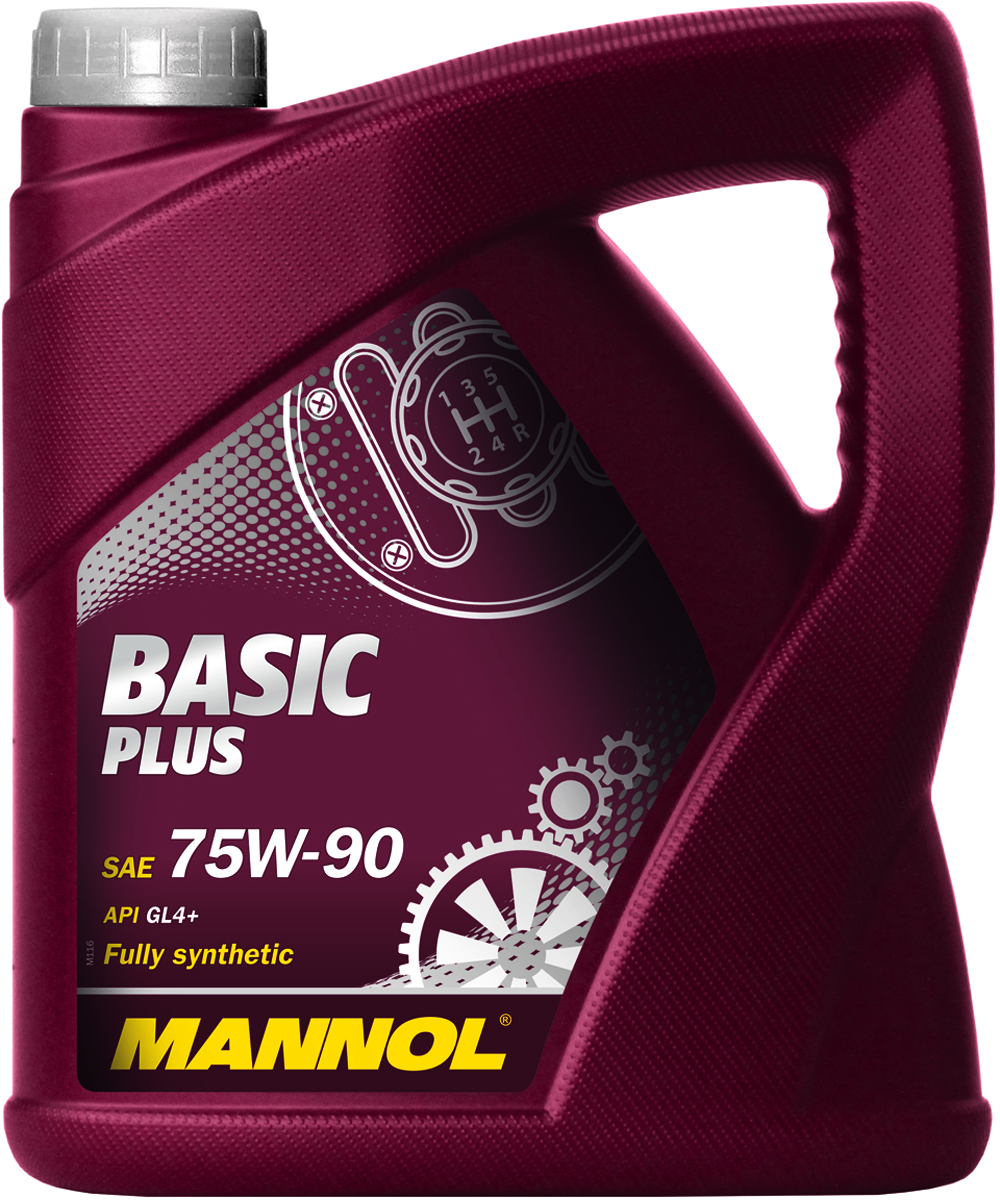 Трансмиссионное масло MANNOL Basic Plus, 75W-90, синтетическое, 4 л1322 Трансмиссионное масло MANNOL Basic Plus, 75W-90, синтетическое, 4 л1322Трансмиссионное масло MANNOL Basic Plus - полностью синтетическое высоко-качественное трансмиссионное масло, предназначенное для смазки коробок передач с интегрированными дифференциалами. Оно обеспечивает высокую защиту дифференциала и увеличивает срок его службы. Способствует продлению срока между заменами масла. Превосходит большинство требований автопроизводителей, продукт имеет допуски / соответствует спецификациям / продуктам:SAE 75W-90API GL 4+MIL-L 2105VW 501.50