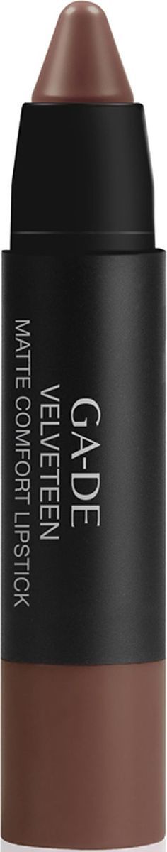 GA-DE Губная помада Velvetten Matte Comfort, тон №706, 2 г131800706 GA-DE Губная помада Velvetten Matte Comfort, тон №706, 2 г131800706Губная помада с матовым финишем, мягкая и комфортная, словно бархат. Одним движением придает губам интенсивный, глубокий цвет и выразительную форму. Благодаря содержанию ультратонких, высококонцентрированных пигментов и своей особой текстуре, помада MATTE COMFORT словно «вторая кожа» ложится на губы, не высыхает и сохраняет свою мягкость, даря ощущение идеального комфорта. Технология эластичных порошков сочетает в себе специальный комплекс восков и легких масел, которые способствуют ощущению гладкости и бархатистости. Формула обогащена растительным маслом дикого манго для эффективного увлажнения и защиты губ.