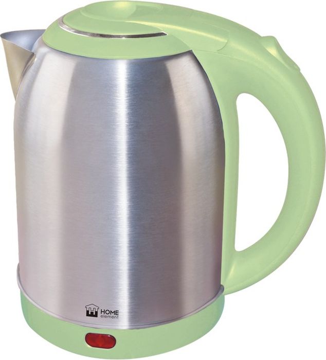 Home Element HE-KT155, Pistachio чайник электрическийHE-KT155 Home Element HE-KT155, Pistachio чайник электрическийHE-KT155Home Element HE-KT155 - отличный чайник на 2 литра для большой семьи, мощностью 1800 Вт. Вскипятит воду быстро. Автоматика отключит чайник, если в нем нет воды или она вскипела! Для удобства пользования чайник снабжен индикатором работы, и кнопкой открытия крышки. Закрытый нагревательный элемент избавит от коррозии и накипи.