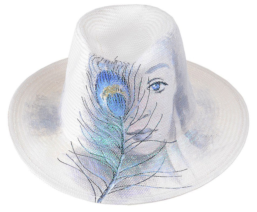 Шляпа женская Dispacci, цвет: белый. 51968. Размер 56/58