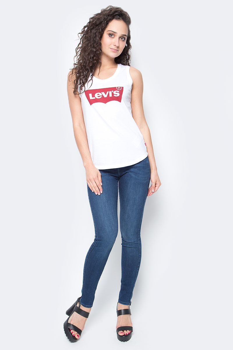Майка женская Levis®, цвет: белый. 2348300130. Размер XS (42)2348300130 Майка женская Levis®, цвет: белый. 2348300130. Размер XS (42)2348300130Женская майка Levis®, выполненная из натурального хлопка, идеально подойдет для повседневной носки.Модель с круглым вырезом горловины оформлена принтовой надписью в виде названия бренда Levis®.