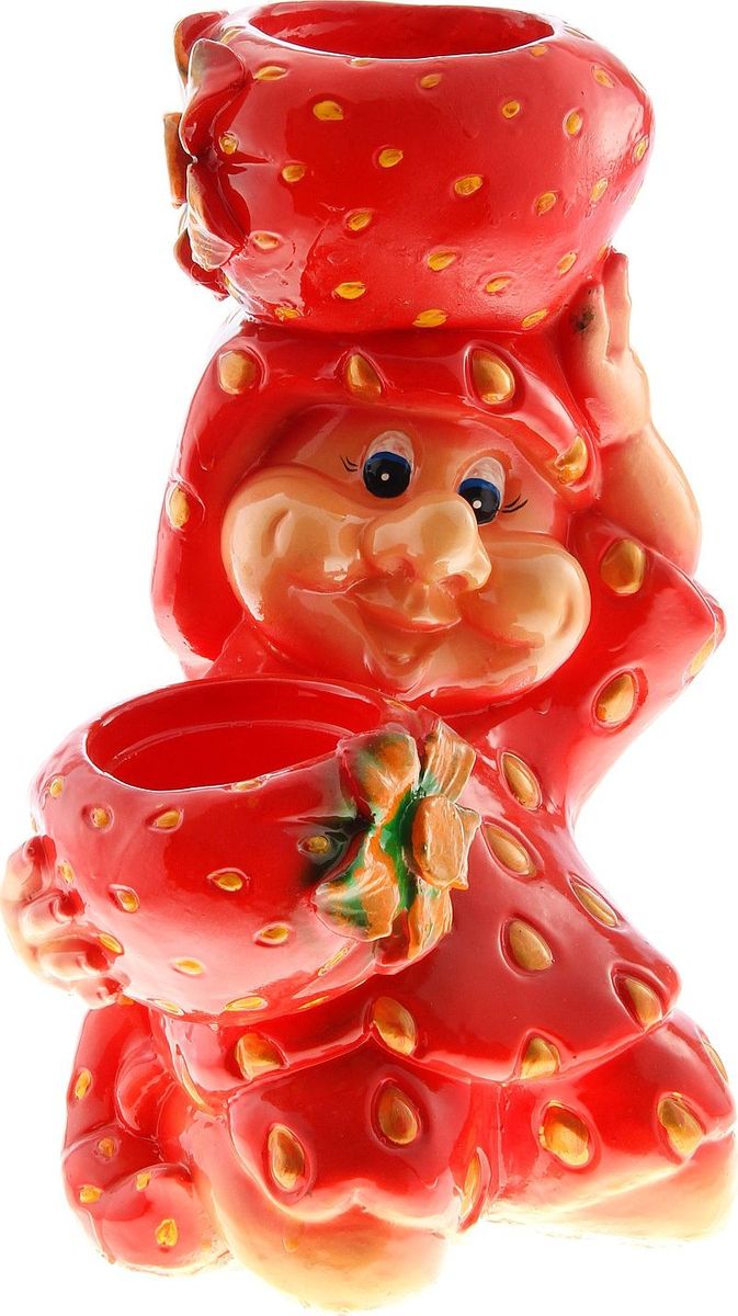 Кашпо Клубничка с двумя корзинками, цвет: красный, 25 х 27 х 29 см746152 Кашпо Клубничка с двумя корзинками, цвет: красный, 25 х 27 х 29 см746152Комнатные растения — всеобщие любимцы. Они радуют глаз, насыщают помещение кислородом и украшают пространство. Каждому из растений необходим свой удобный и красивый дом. Поселите зелёного питомца в яркое и оригинальное фигурное кашпо. Кашпо Клубничка с двумя корзинками позаботится о растении, украсит окружающее пространство и подчеркнёт его оригинальный стиль. Размер: 25 х 27 х 29 см.