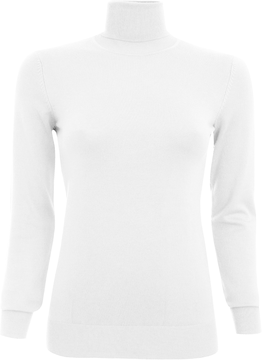 Свитер женский oodji Collection, цвет: белый. 74412005/24525/1000N. Размер 44 (50)74412005/24525/1000N Свитер женский oodji Collection, цвет: белый. 74412005/24525/1000N. Размер 44 (50)74412005/24525/1000NЖенский свитер от oodji выполнен из вискозной пряжи с добавлением полиамида. Модель с длинными рукавами и воротником-гольф.