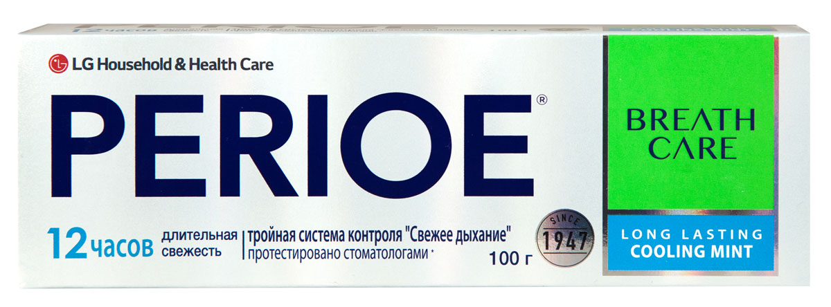Perioe Зубная паста с тройной системой контроля свежего дыхания breath care охлаждающая мята 100 г18100123 Perioe Зубная паста с тройной системой контроля свежего дыхания breath care охлаждающая мята 100 г18100123Поддерживает кислотно-щелочной баланс нейтральным. Эффективно удаляет все возможные бактерии (до 99%), вызывающие неприятный запах изо рта. А также борется со скрытыми причинами неприятного запаха, путем удаления невидимой пленки с поверхности зубов.