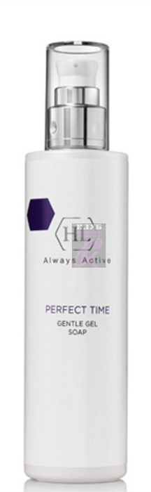 Holy Land Очищающий гель Perfect Time Gentle Gel Soap, 250 мл141113 Holy Land Очищающий гель Perfect Time Gentle Gel Soap, 250 мл141113То, как выглядит наша кожа, зависит не только от кремов и сывороток, но также от средств для умывания. Агрессивные средства сушат кожу, ускоряя ее старение. И наоборот, правильно подобранные продукты помогут сохранить красоту и здоровье кожи.Очищающий гель HolyLandPerfectTimeGentleGelSoap– мягкое и приятное средство для ежедневного умывания. Гель легко наносится и смывается. Не травмирует и не высушивает кожу. Сохраняет естественный pH-баланс. Основу геля Холи Ленд Перфект Тайм составляют сорбитол, мочевина, лактат натрия и экстракт граната. Сорбитол и мочевина помогают коже удерживать влагу. Лактат натрия устраняет угревую сыпь и воспаления. Экстракт граната содержит антиоксиданты и предупреждает преждевременное старение кожи. Способ применения: Нанесите средство на влажную кожу, помассируйте и смойте водой. Объем: 250 мл