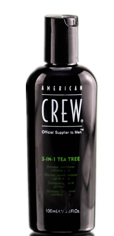 American Crew Tea Tree 3-in-1 Средство 3 в 1 Шампунь, Кондиционер и Гель для душа Чайное дерево, 100 мл7240519000 American Crew Tea Tree 3-in-1 Средство 3 в 1 Шампунь, Кондиционер и Гель для душа Чайное дерево, 100 мл7240519000p>Любите универсальные продукты для принятия водных процедур? Тогда вам непременно понравится разработка мастеров торговой марки American Crew! Средство для ухода за волосами и телом Чайное дерево совместило в себе преимущества геля для душа, шампуня и кондиционера. Отличный выбор для тех, кто постоянно опаздывает на работу или часто путешествует!Продукт содержит масло чайного дерева, которое отличается мощным дезинфицирующим действием. Экстракты хмеля и шалфея бережно ухаживают за волосами, даря им шелковистую мягкость, ослепительный блеск и силу. Продукт обладает насыщенным ароматом, который будет радовать своей свежестью до 8 часов! Настоящая находка для тех, кто обожает окружать себя стойкими ароматами. Средство обладает мягкой сбалансированной формулой и подходит для частого применения.Применение: нанести небольшое количество шампуня на мокрые волосы и кожу головы, остановить, после чего тщательно смыть водой. При необходимости повторить. Избегать контакта с глазами. Объем: 100 мл