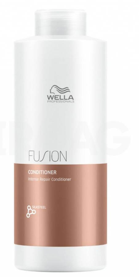 Wella Professionals Fusion Conditioner Интенсивно восстанавливающий бальзам, 1000 мл81616677 Wella Professionals Fusion Conditioner Интенсивно восстанавливающий бальзам, 1000 мл81616677Бальзам мгновенно улучшает состояние волос, подверженных механически повреждениями. Бальзам способствует легкому расчесыванию, делает волосы гладкими и эластичными. В составе средства - аминокислоты шелка.Бальзам из новой линии для интенсивного восстановления волос представляет собой средство ухода из 3-этапного сервиса длительностью 20 минут, который включает в себя - подготовку (очищение), уход и запечатывание кутикулы волоса (может проводиться с применением климазона или вапоризатора). Эта изысканная премиальная процедура с применением эксклюзивной амино-сыворотки Fusion способствует интенсивному восстановлению волос, делает их эластичными и защищает от дальнейших повреждений.Способ применения: Нанесите на влажные, вымытые волосы. Оставьте на 30 секунд и затем тщательно смойте.Объем: 1000 мл