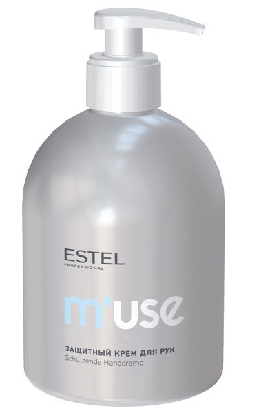 Estel Защитный крем для рук MUSE Handcreme, 475 млMU475/C2 Estel Защитный крем для рук MUSE Handcreme, 475 млMU475/C2Эффект жидких перчаток. Эффективно защищает кожу рук от агрессивного внешнего воздействия.