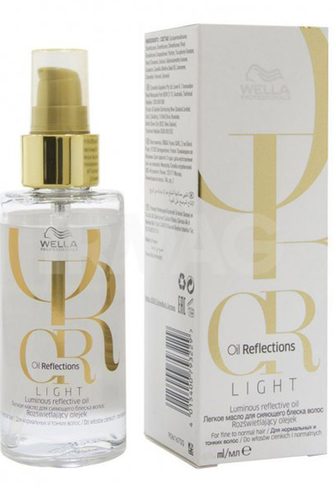 Wella Oil Reflections Light Luminous Reflective Oil - Легкое масло для сияющего блеска волос 100 мл