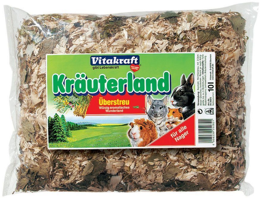 Субстрат для грызунов Vitakraft, травы, хвоя, 10 л25282 Субстрат для грызунов Vitakraft, травы, хвоя, 10 л25282Древесный субстрат для грызунов Vitakraft для грызунов. Натуральный наполнитель приближает животное к естественным природным условиям. Смесь опилок лиственных и хвойных деревьев, древесной коры и трав.Без вредителей, термически обработан.