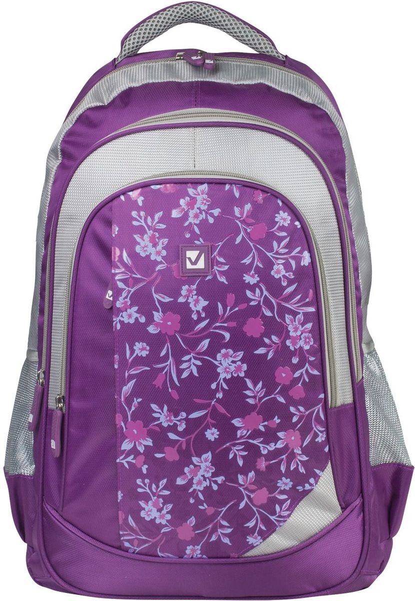 Brauberg Рюкзак Цветочный узор225288 Brauberg Рюкзак Цветочный узор225288Рюкзак станет идеальным спутником для старшеклассницы или студентки. Нежный узор, пастельные тона и практичное исполнение подчеркнут утонченный вкус его обладательницы, а вместительность модели позволит иметь под рукой все необходимое.• 1 отделение, 3 кармана. • Отделение для ноутбука с диагональю 15. • Водоотталкивающая ткань. • Формоустойчивая спинка. • Широкие регулируемые лямки. • Размер: 30х18х49 см. • Объем: 25 литров.