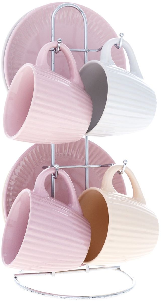 Набор чайный Elff Decor, на подставке, 9 предметов. 1400-147115510 Набор чайный Elff Decor, на подставке, 9 предметов. 1400-147115510Чайный набор из 9 предметов Изготовлен из цветной керамики Состоит из:-чашки 4 шт-объем 200 мл-блюдца 4 шт-подставка из нержавеющей стали.