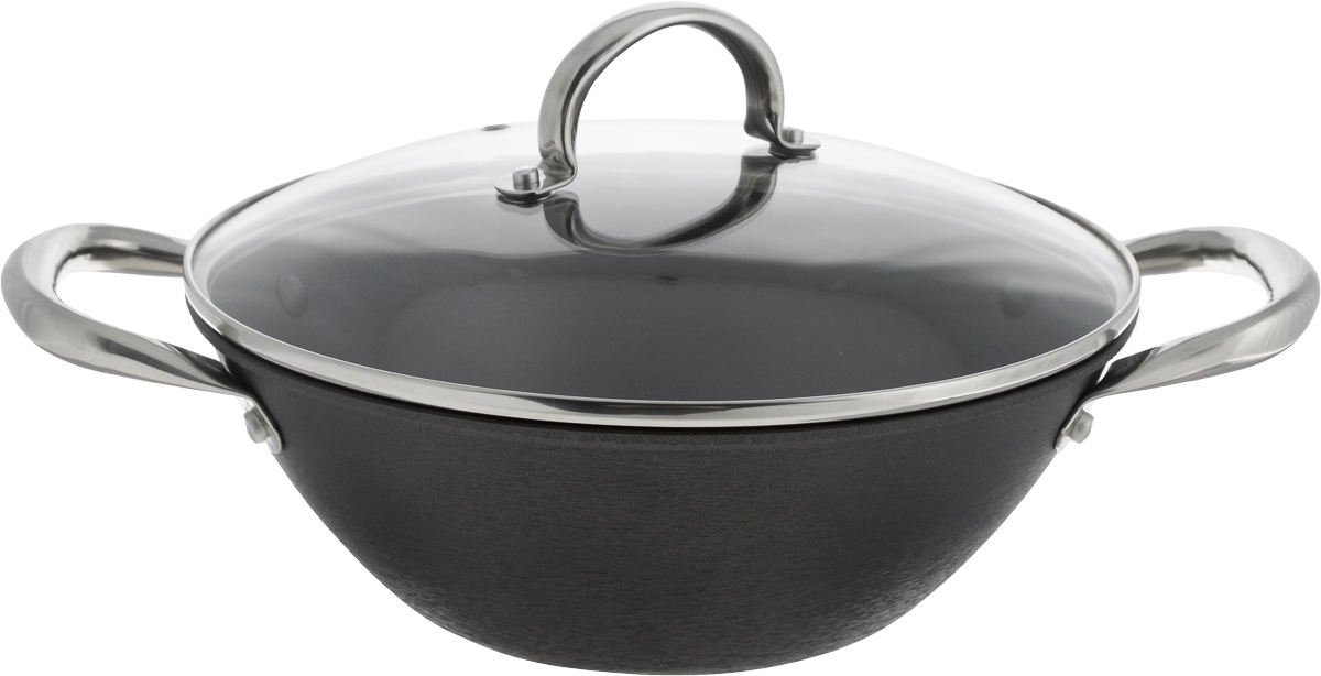 Казан Bohmann Wok с крышкой, 3,2 л60126BH Казан Bohmann Wok с крышкой, 3,2 л60126BHКазан Bohmann Wok изготовлен из высококачественного металла.Казан - замечательная посуда для приготовления восточного плова, овощей, риса, тушенойбаранины, лагмана, в казане делают голубцы и фаршированные перцы, жаркое, мясо с овощами,хаш, чанахи. Изделие оснащено крышкой и двумя удобными ручками по бокам. Можно использовать как на природе, так и в домашних условиях.Подходит для всех плит, включая индукционные. Можно мыть в посудомоечной машине.Диаметр казана по верхнему краю (без учета ручек): 26 см.Высота казана (без учета крышки): 9,5 см.Диаметр дна: 13 см.