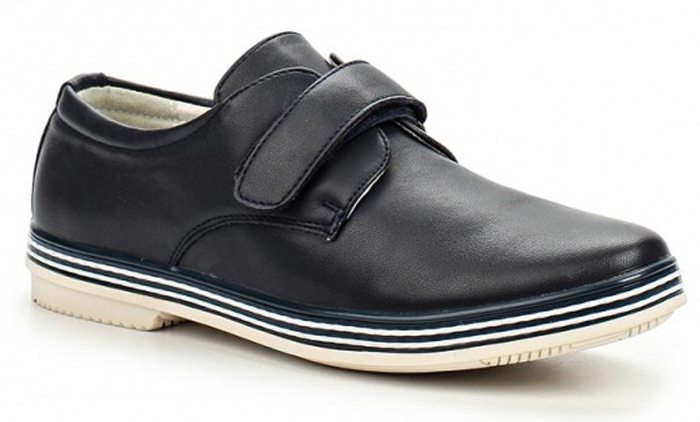 Туфли для мальчика Зебра, цвет: черный. 11057-1. Размер 34