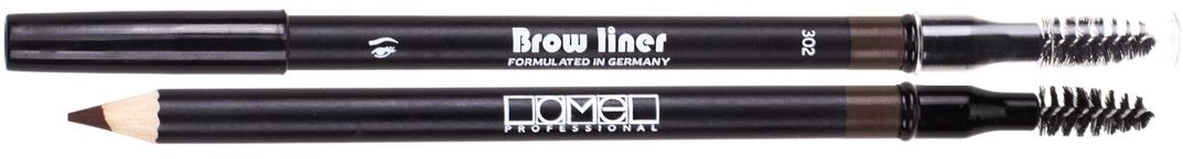 Lamel Professional Карандаш для бровей со щеточкой 302, 1,7 г5060449180737 Lamel Professional Карандаш для бровей со щеточкой 302, 1,7 г5060449180737Карандаш для бровей Lamel – невероятно мягкий карандаш, который не царапает кожу. Бархатная нежная текстура ровно ложится, легко растушевывается, обладает стойкостью и дарит бровям глубокий естественный цвет и выразительность. Интенсивность оттенка зависит от силы нажатия, поэтому карандаш подойдет для создания любого образа. А профессиональная щеточка создает идеальную форму бровей.