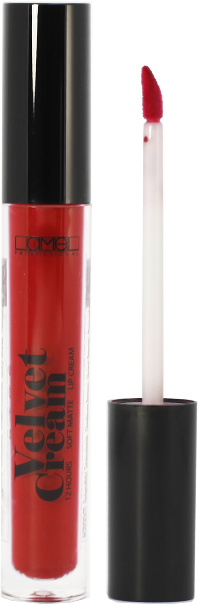 Lamel Professional Стойкий матовый блеск для губ Velvet Cream 04, 8 г