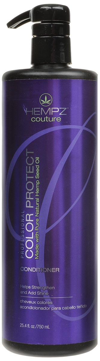 Hempz Кондиционер защита цвета окрашенных волос Color Protect Conditioner 750 мл676280012271 Hempz Кондиционер защита цвета окрашенных волос Color Protect Conditioner 750 мл676280012271Кондиционер для защиты цвета окрашенных волос Color Protect Conditioner эффективно следит за балансом влаги, надолго сохраняет и поддерживает цвет волос в первоначальном состоянии, оберегает их от термического воздействия потоков горячего воздуха и солнечного излучения. Активно предотвращает вымывание цвета, блокирует действие жестких компонентов воды.Color Protect Conditioner не содержит глютенов и парабенов и на 100% состоит из натуральных растительных компонентов. Состав активных компонетов: аминокислоты, масло, протеины, смола и экстракт семян конопли, пантенол, масло подсолнечника, аминокислоты шелка, минеральные соли.Уважаемые клиенты!Обращаем ваше внимание на возможные изменения в дизайне упаковки. Качественные характеристики товара остаются неизменными. Поставка осуществляется в зависимости от наличия на складе.