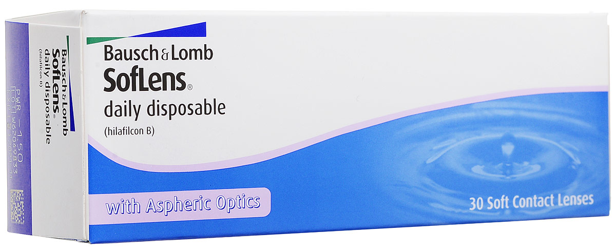 Bausch + Lomb контактные линзы SofLens Daily Disposable (30шт / 8.6 / -1.50)
