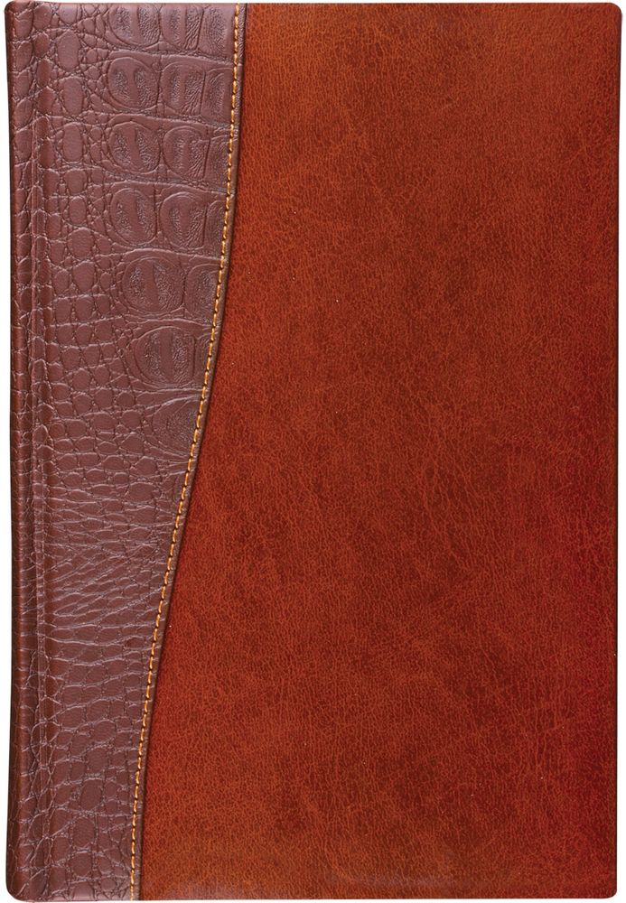 Brauberg Ежедневник Cayman недатированный 160 листов цвет коричневый формат A5125084 Brauberg Ежедневник Cayman недатированный 160 листов цвет коричневый формат A5125084Недатированный ежедневник BraubergCayman - обладает составляющими премиум класса: обложка - изысканная комбинация гладкой глянцевой кожи и материала, имитирующего кожу крокодила, внутренний блок - тонированная бумага с позолоченным боковым срезом.Особенности: — Закладка-ляссе.— Перфорация угла.— Обширный справочный материал.— Обложка подходит для горячего тиснения.