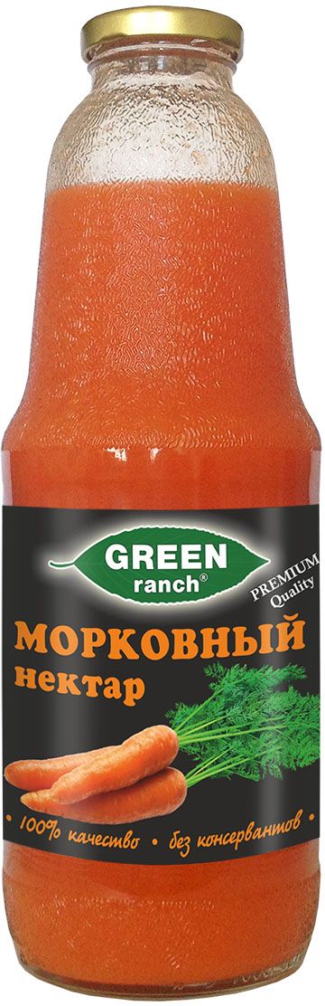 Green Ranch нектар морковный, 1 л4610008504552 Green Ranch нектар морковный, 1 л4610008504552Морковное утоление жажды, польза в каждой капле.