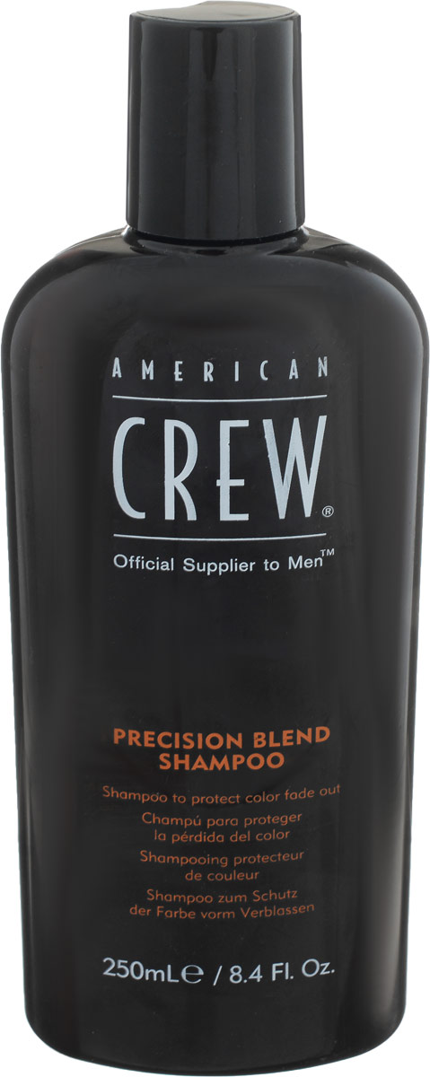 American Crew Шампунь для окрашенных волос Precision Blend Shampoo 250 мл7204482000 American Crew Шампунь для окрашенных волос Precision Blend Shampoo 250 мл7204482000Шампунь для окрашенных волос создан специально для очищения и кондиционирования окрашенных седых волос. Революционная формула шампуня Precision Blend, разработанная специально для мужчин, содержит много питательных веществ, таких как экстракт листьев розмарина, аминокислоты пшеницы а также УФ-фильтры и полифенолы, которые предотвращают образование свободных радикалов и удерживают пигмент в волосах. Сочетание этих активных компонентов позволяет надолго сохранить яркость окрашенных волос. Шампунь для окрашенных волос Precision Blend сделает ваши волосы мягкими и послушными, защитит их от вредного воздействия солнечных лучей. Ваши волосы всегда будут блестящие, ухоженные и полные цвета.