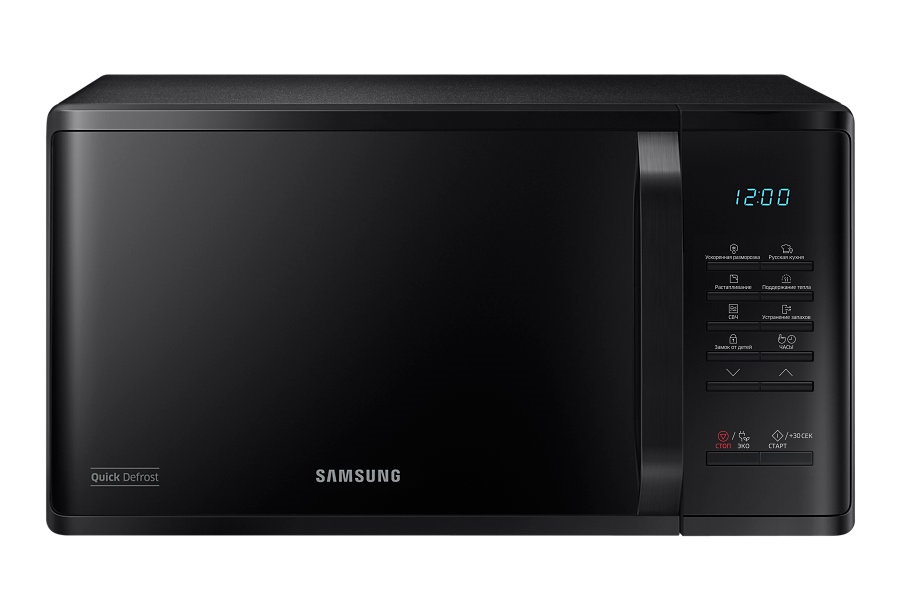 Samsung MS23K3513AK СВЧ-печьMS23K3513AK Samsung MS23K3513AK СВЧ-печьMS23K3513AKХарактеристики:объем 23 лмощность 800 Втэлектронное управлениекнопочные переключателидисплейсистема равномерного распределения микроволнзащита от детей.