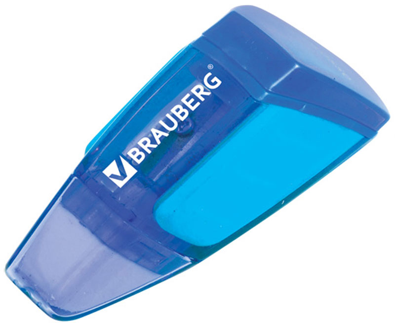 Brauberg Точилка Der Grosse с контейнером222507 Brauberg Точилка Der Grosse с контейнером222507Точилка Brauberg Der Grosse 2 в 1: качественное стальное лезвие обеспечивает отличное затачивание карандашей, а стирательная резинка - чистое стирание без повреждения поверхности бумаги. Цветной корпус изделия имеет резиновые вставки для защиты от скольжения.Уважаемые клиенты! Обращаем ваше внимание на цветовой ассортимент товара. Поставка осуществляется в зависимости от наличия на складе.