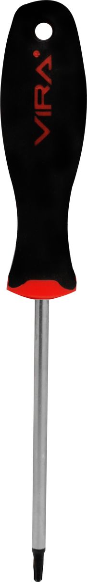 Отвертка Vira, Torx, T10 х 75 мм. 391173391173 Отвертка Vira, Torx, T10 х 75 мм. 391173391173Отвертка Vira с эргономичной двухкомпонентной ручкой предназначена для монтажа и демонтажа резьбовых соединений. Простота и удобство отвертки сочетается с высоким качеством и прочностью стержня. Она превосходно справляется с любыми нагрузками, прекрасно подойдет как для профессионального использования, так и для решения бытовых задач. Наконечник намагничен, чтобы облегчить работу с мелкими деталями. Инструмент выполнен в уникальном дизайне и обладает неповторимой формой, идеально подходящей для любого типа кисти. Эргономичная ручка не только удобно лежит в руке, но еще и обеспечивает высокий крутящий момент, а антискользящее покрытие помогает крепко удерживать инструмент в любых рабочих условиях.Рукоятка отвертки оснащена дополнительным отверстием, которое используется для воротка в случае, если необходимо приложить дополнительные усилия.