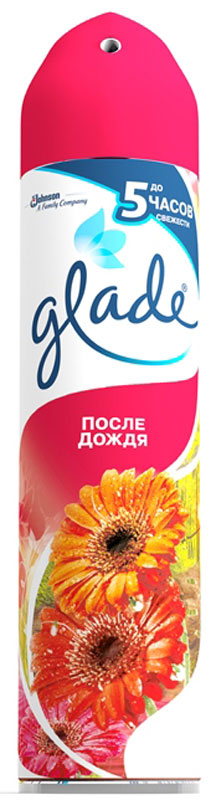 Освежитель воздуха Glade После дождя, 300 мл636778 Освежитель воздуха Glade После дождя, 300 мл636778Освежитель воздуха Glade После дождя устраняет запах и оставляет свежесть.Glade После дождя наполнит ваш дом свежестью и создаст ощущение нежногопрохладного ветерка после дождя.Аэрозоли Glade - это серия освежителей воздуха, ароматы которых навеянысамой природой. Они легко устраняют неприятные запахи, оставляя свойтонкий и нежный шлейф.Состав: вода, бутан/пропан/изобутан менее 15% но более 30%, н-ПАВТовар сертифицирован.Уважаемые клиенты!Обращаем ваше внимание на возможные изменения в дизайне упаковки. Качественные характеристики товара остаются неизменными. Поставка осуществляется в зависимости от наличия на складе.