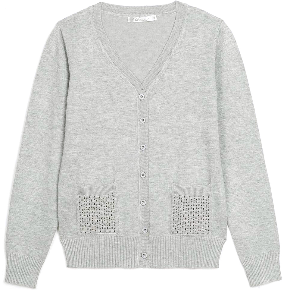 Кофта для девочки Vitacci, цвет: серый. 2173001-02. Размер 1342173001-02 Кофта для девочки Vitacci, цвет: серый. 2173001-02. Размер 1342173001-02Кофта для девочки выполнена из качественного материала. Модель с длинными рукавами застегивается на пуговицы.