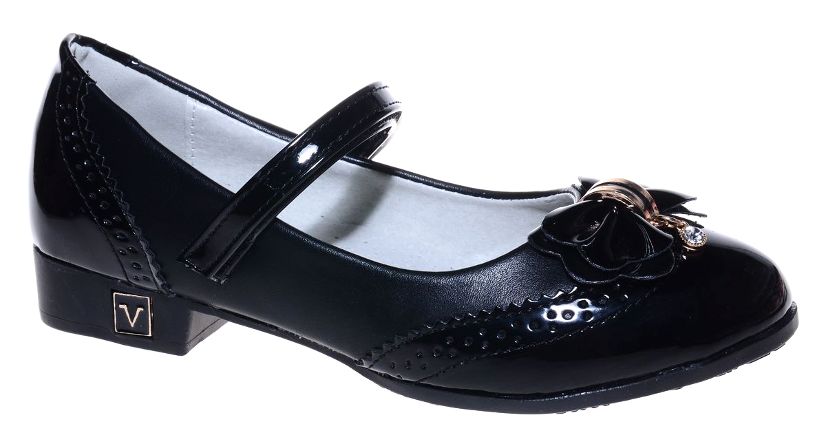 Туфли для девочки Мифер, цвет: черный. 7219D-1. Размер 31