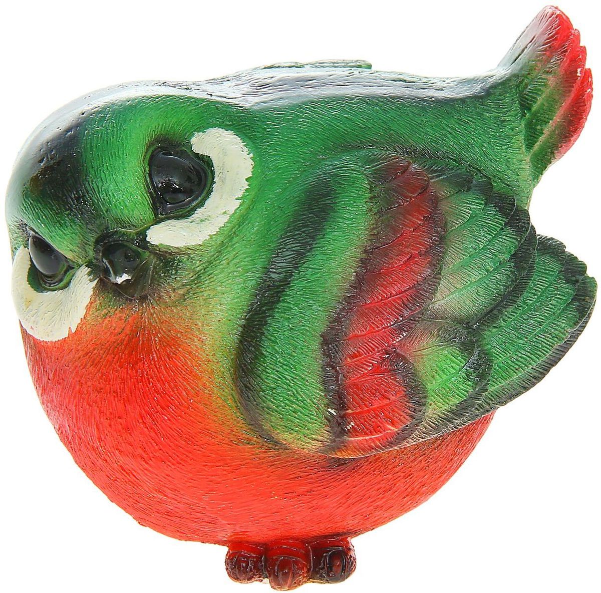 Фигура садовая Воробей, 10 х 10 х 8 см1160806 Фигура садовая Воробей, 10 х 10 х 8 см1160806Забавная птичка придаст садовому участку уют и оригинальность. Проявите себя в роли ландшафтного дизайнера. Расставляйте акценты с помощью садового декора: например, чтобы привлечь внимание к клумбе, поставьте фигуру рядом с ней, а чтобы приманить взор к водоёму, располагайте голубков поближе к воде. Фигуры из гипса отличаются лёгкостью, экологичность и долгим сроком службы. При должном уходе они будут выглядеть как новые не один сезон. Сделайте садовый участок оригинальным.