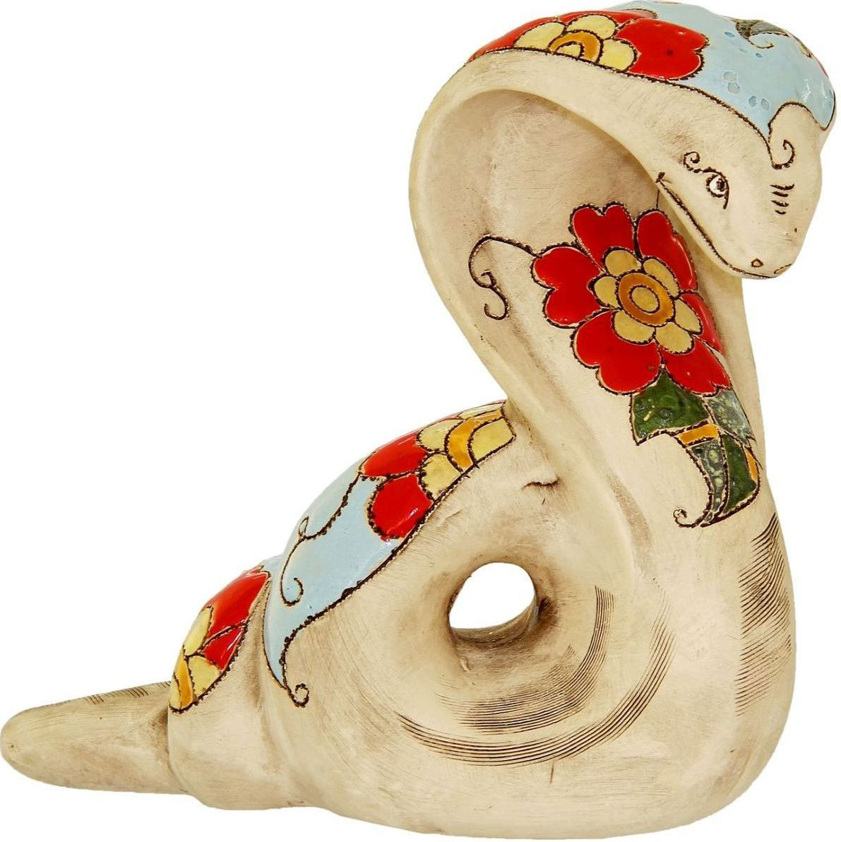 Фигура садовая Кобра, 10 х 25 х 20,5 см668294 Фигура садовая Кобра, 10 х 25 х 20,5 см668294Садовая фигура Кобра будет охранять урожай и приносить удачу. Удивите гостей и порадуйте близких - поселите у себя на дачном участке веселого жильца.Садовая фигура изготовлена из керамики. Этот материал экологичен, ему не страшны ни солнечные лучи, ни влажность, ни перепады температуры.Размер фигуры: 10 х 25 х 20,5 см.