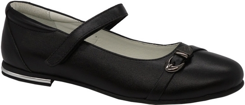 Туфли для девочки Зебра, цвет: черный. 11816-1. Размер 35
