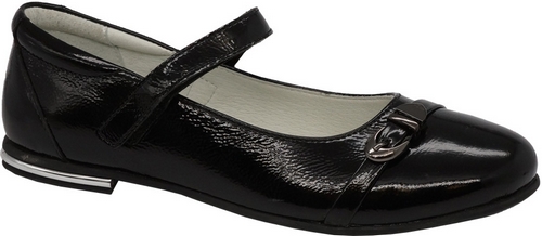 Туфли для девочки Зебра, цвет: черный. 11817-1. Размер 34