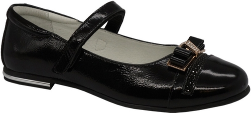 Туфли для девочки Зебра, цвет: черный. 11821-1. Размер 34