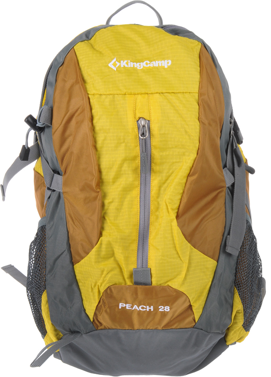 Рюкзак городской KingCamp Peach 28L, цвет: желтыйУТ-000055714 Рюкзак городской KingCamp Peach 28L, цвет: желтыйУТ-000055714Рюкзак городской KingCamp Peach 28L с системой вентиляции спины выполнен из водонепроницаемого материала. Состоит рюкзак из большого отделения с карманом для ноутбука и боковыми карманами. Отделение закрывается на застежки-молнии. Также рюкзак имеет крепеж для инструмента, накидку от дождя, выход для наушников. Характеристики:Размер рюкзака: 44 см х 31 см х 18 см. Объем рюкзака: 28 л. Материал: нейлон 210D RipStop с PU покрытием, полиэстер. Вес: 650 г. Цвет: желтый. Артикул: УТ-000055714.