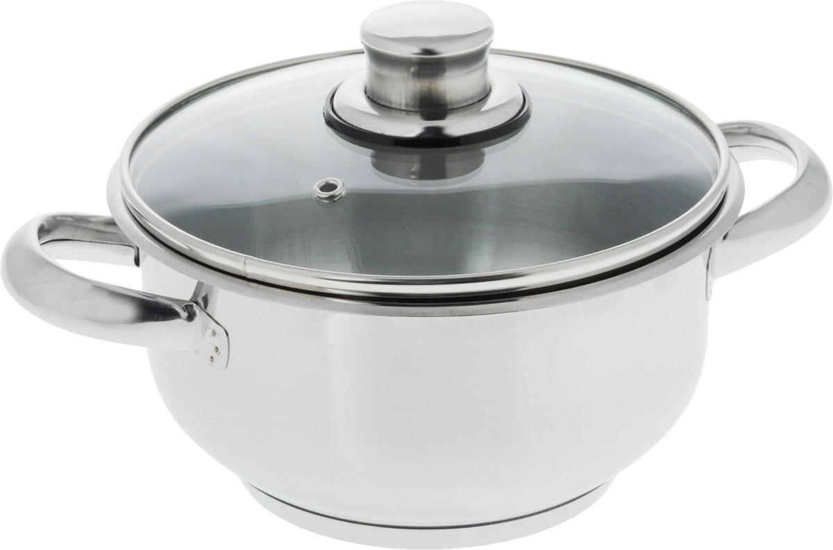 Кастрюля Home Perfect с крышкой, 2,5 л. 1810A1810gl Кастрюля Home Perfect с крышкой, 2,5 л. 1810A1810glКастрюля Home Perfect изготовлена из качественной прочной пищевой нержавеющей стали. Полировка комбинированная (зеркальная и матовая), благодаря чему посуда имеет привлекательный внешний вид. Кастрюля имеет гладкую поверхность, что облегчает процесс мытья. Отсутствие маслонакапливающих мест позволяет кастрюле дольше сохранять безупречный внешний вид. Инкапсулированное дно быстро разогревается, распределяя тепло по всей поверхности, что позволяет готовить в энергосберегающем режиме, и дольше сохраняет тепло. Крышка изготовлена из жаропрочного стекла, оснащена ручкой, отверстием для выхода пара и металлическим ободом. Благодаря специальной конструкции ручки не нагреваются в процессе приготовления блюд. Можно использовать в духовом шкафу и посудомоечной машине. Подходит для газовой, электрической, стеклокерамической, галогенной, индукционной плиты. Ширина (с учетом ручек): 27 см.