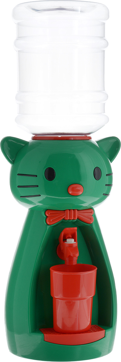 Vatten Kids Kitty, Green кулер (со стаканчиком)5283_зеленый Vatten Kids Kitty, Green кулер (со стаканчиком)5283_зеленыйДетский кулер Vatten Kids Kitty для любимых напитков вашего ребёнка!Папы и мамы тоже могут присоединиться!Отлично подойдет для применения в детской, на кухне, в офисе и на пикнике.Чисто и гигиеничноЛегко налить 8 стаканов воды или любимых напитков. Ваш самостоятельный ребёнок не обожжётся, не зальёт соседей водой и не будет ходить за вами с чашкой. Никаких проводов и электричества.Объем бутылки: 2,5 л.Уважаемые клиенты! Обращаем ваше внимание на цветовой ассортимент стаканчиков. Поставка осуществляется в зависимости от наличия на складе.