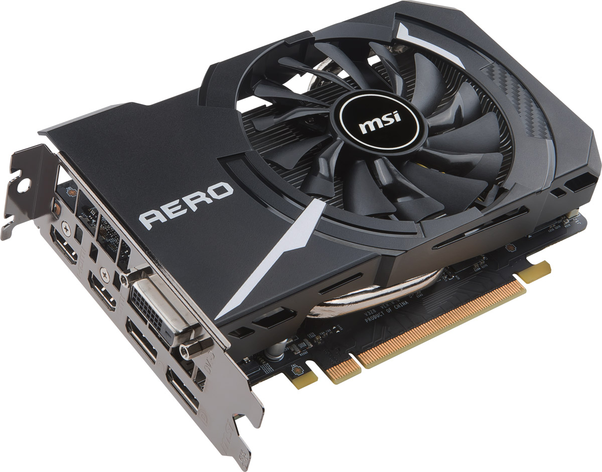 MSI GeForce GTX 1060 AERO ITX 6G OC 6GB видеокартаGTX 1060 AERO ITX 6G OC MSI GeForce GTX 1060 AERO ITX 6G OC 6GB видеокартаGTX 1060 AERO ITX 6G OCMSI GeForce GTX 1060 AERO ITX 6G OC демонстрирует наивысшую производительность и поддерживает передовые технологии NVIDIA GameWorks и GeForce Experience в самых современных компьютерных играх.Ядро Pascal разработано специально для работы с дисплеями следующего поколения, включая решения для виртуальной реальности, ультра-высокое разрешение и подключение нескольких мониторов. Технологии NVIDIA GameWorks обеспечивают максимально плавный геймплей и кинематографическое качество. Кроме этого, становится возможным осуществлять захват видео с революционно новыми возможностями - углом обзора 360 градусов.Мощность полноразмерной графической карты в компактном форм-факторе. Видеокарты MSI AERO ITX идеально подходят для использования в компактных компьютерах и HTPC решениях, поскольку имеют значительно меньшие размеры по сравнению с полоноразмерными графическими картами. Таким образом, новые видеокарты подходят практически для любых компьютерных корпусов, гарантируя при этом высокую производительность в играх.На видеокартах AERO ITX установлен, получивший многочисленные награды, вентилятор MSI TORX fan. Благодаря запатентованному дизайну, вентиляторы MSI TORX fan обеспечивают великолепное охлаждение, оставаясь при этом невероятно тихими.Впервые представленная в 2008 году, технология MSI ZeroFrozr не осталась незамеченной, в то время как сейчас, она уже успела стать индустриальным стандартом. Суть технологии заключается в управлении вентиляторами, которые полностью останавливаются при отсутствии нагрузки.Под кожухом охлаждения AERO ITX располагается компактный радиатор охлаждения, соединенный с 8-мм медными тепловыми трубками super pipes и бессчетным количеством алюминиевых ребер охлаждения. Технология Airflow Control изменяет направление воздушного потока нужным образом, обеспечивая максимальное охлаждение графического процессора во время самых сложных игровых баталий.Одним из определяющих факторов в вопросе высокой производительности, является качество используемых компонентов. Вот почему MSI в своих видеокартах AERO ITX использует электронные компоненты, сертифицированные по стандарту MIL-STD-810G. Доказано, что только эти компоненты имеют высокий уровень надежности, достаточный для работы в жестких условиях экстремальных игровых нагрузок и при разгоне в течение продолжительного времени использования.Для того чтобы в полной мере насладиться впечатляющими мирами виртуальной реальности, необходимо высокопроизводительное оборудование. Хотите подготовить вашу систему к поддержке технологий VR? MSI - ведущий мировой бренд в мире high-end гейминга и киберспорта дает совет, как это сделать. Объединяя только самые передовые технологии, MSI создает оборудование для приложений виртуальной реальности. MSI переносит любителей компьютерных игр на совершенно новый уровень реализма виртуальной реальности, где игры оживают.MSI Afterburner – это самое популярное приложение в мире для разгона графических карт, которое позволяет получить полный контроль над видеокартой. Утилита также позволяет получать исчерпывающую информацию об аппаратной части вашего ПК, производить настройку работы вентиляторов, осуществлять запись видео и выполнять тестирование.