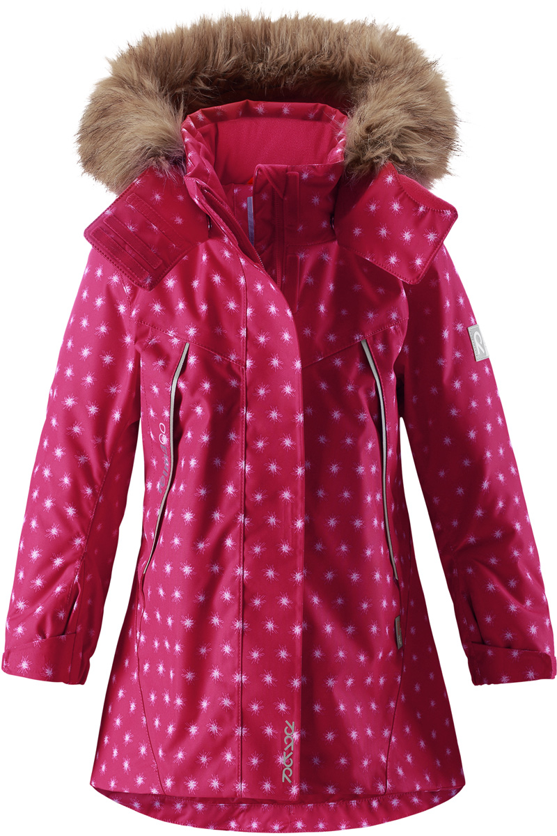 Куртка для девочки Reima Reimatec Muhvi, цвет: розовый. 5215163563. Размер 104