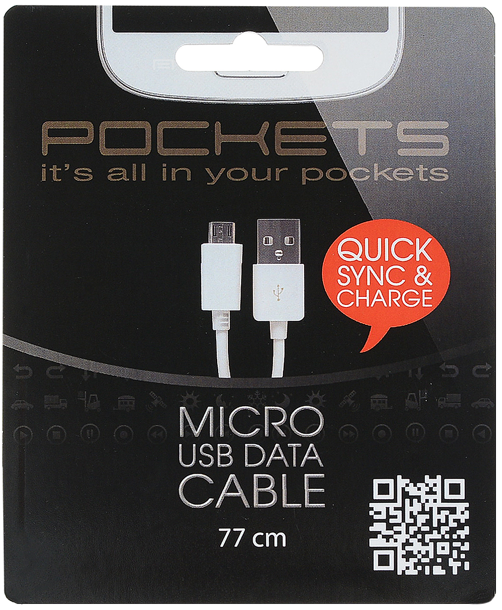 Pockets SPEUSB-065 кабель USB-microUSB, Black (0,77 м)