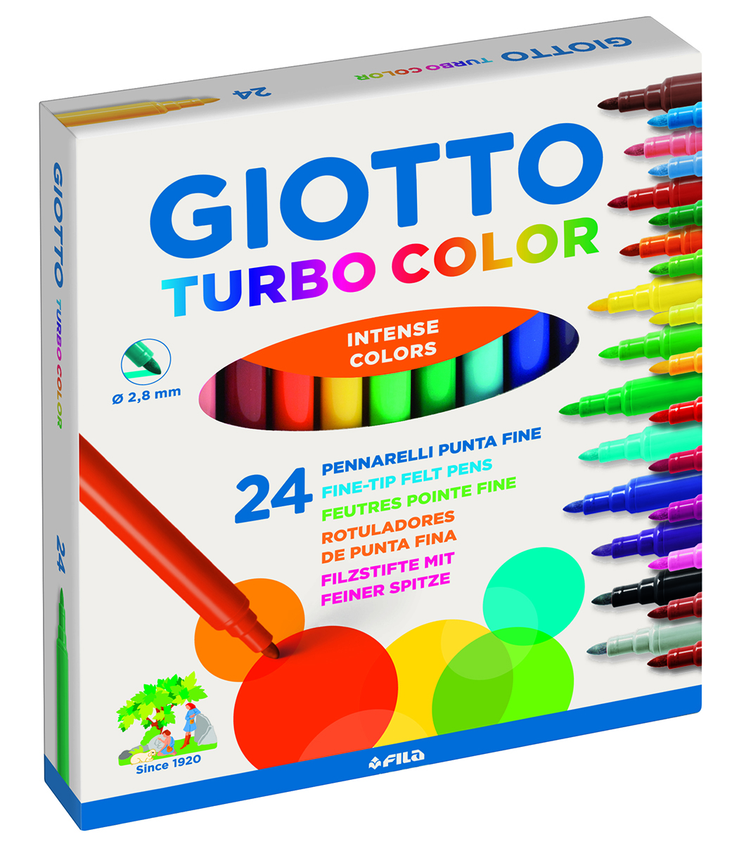 Giotto Набор фломастеров Turbo Color 24 цвета