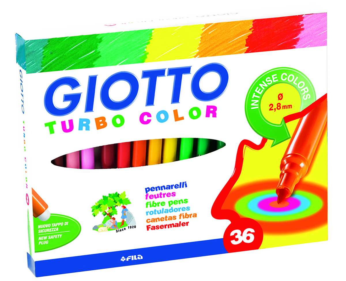 Giotto Набор фломастеров Turbo Color 36 цветов