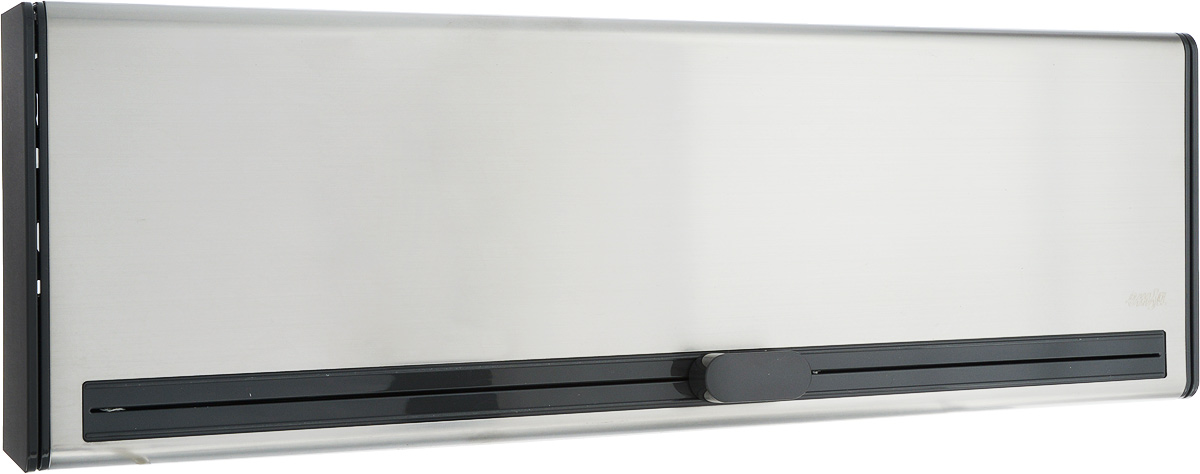 Диспенсер для пленки и фольги Emsa Smart, 38 х 12,5 х 7,5 см515220 Диспенсер для пленки и фольги Emsa Smart, 38 х 12,5 х 7,5 см515220Диспенсер для пленки и фольги Emsa Smart выполнен из высококачественной нержавеющей стали и пластика. С его помощью можно легко и компактно разместить пищевую пленку и фольгу прямо в кухонном шкафу. Благодаря умной системе лезвий отделить пищевую пленку или алюминиевую фольгу получится без рваных краев - скомканный край пленки остался в прошлом. Оригинальный дизайн станет отличным дополнением к вашему интерьеру.